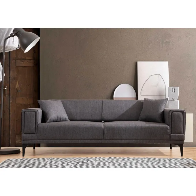 Horizon (230 x 95 x 77 cm) 3-sitssoffbädd Mörkgrå