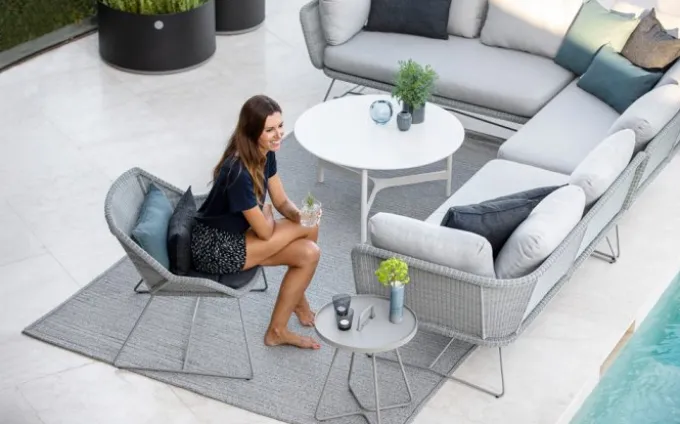Horizon 2-sits Soffa Höger Ljusgrå