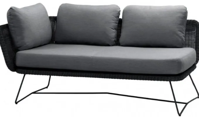 Horizon 2-sits Soffa Höger Svart