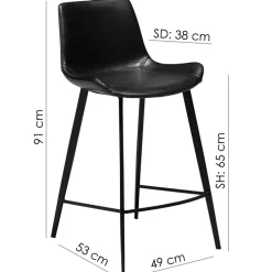 Hype Barstol Black, 65 cm
