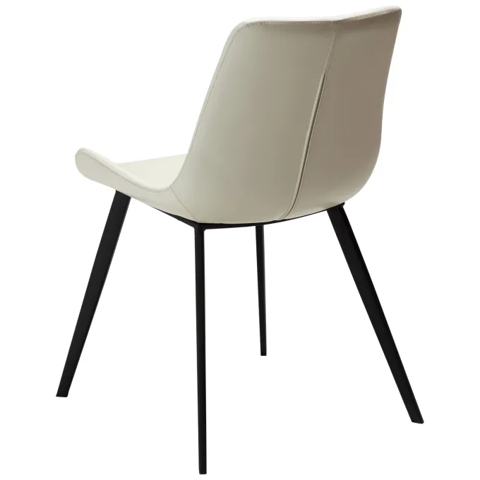Hype Stol Bone White Art.Leather, Black
