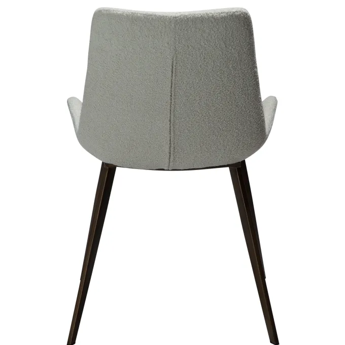 Hype Stol Dove Bouclé, Antique Brass