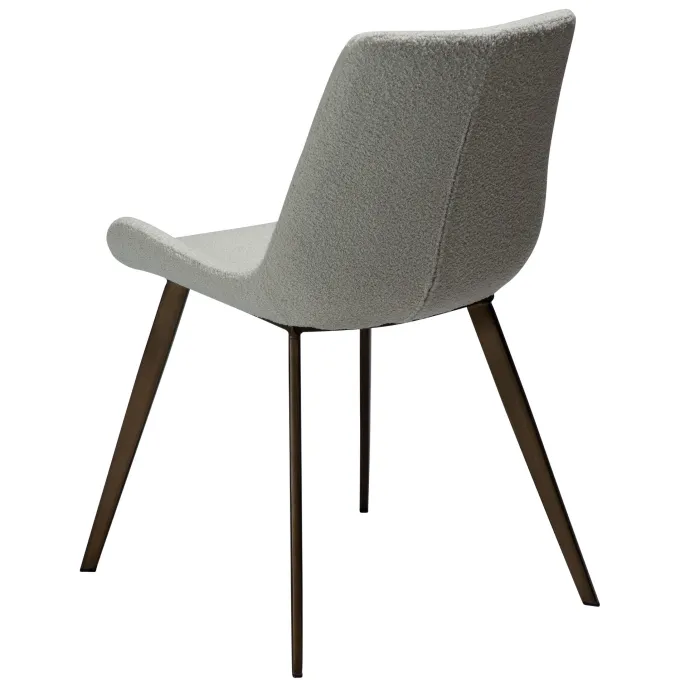 Hype Stol Dove Bouclé, Antique Brass