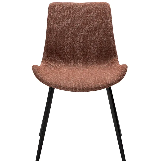 Hype Stol Pebble Red Bouclé, Black