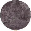 Ida stolsdyna (ej vadderad) 36 cm rund / Carbon