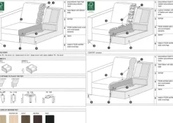 Impulse 4-sits Soffa Lux Caleido Natur