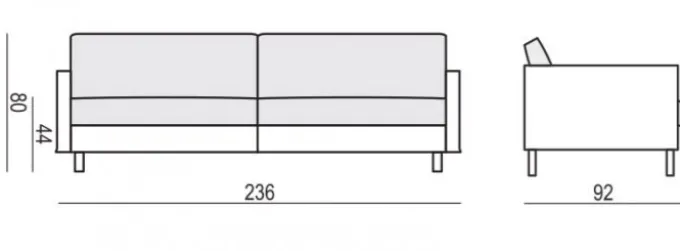 Impulse 4-sits Soffa Lux Moss Mustard