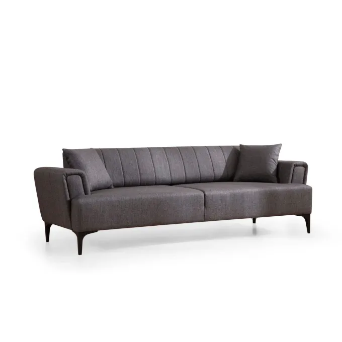 Jakarta (230 x 95 x 77 cm) 3-sits bäddsoffa Mörkgrå