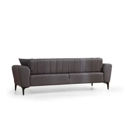 Jakarta (230 x 95 x 77 cm) 3-sits bäddsoffa Mörkgrå