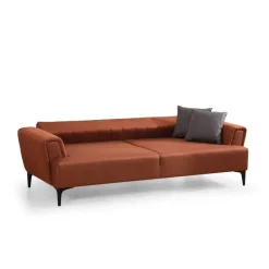 Jakarta (230 x 95 x 77 cm) 3-sits bäddsoffa Kakelröd