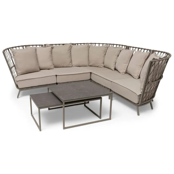 Jet Set Hörnsoffa Beige