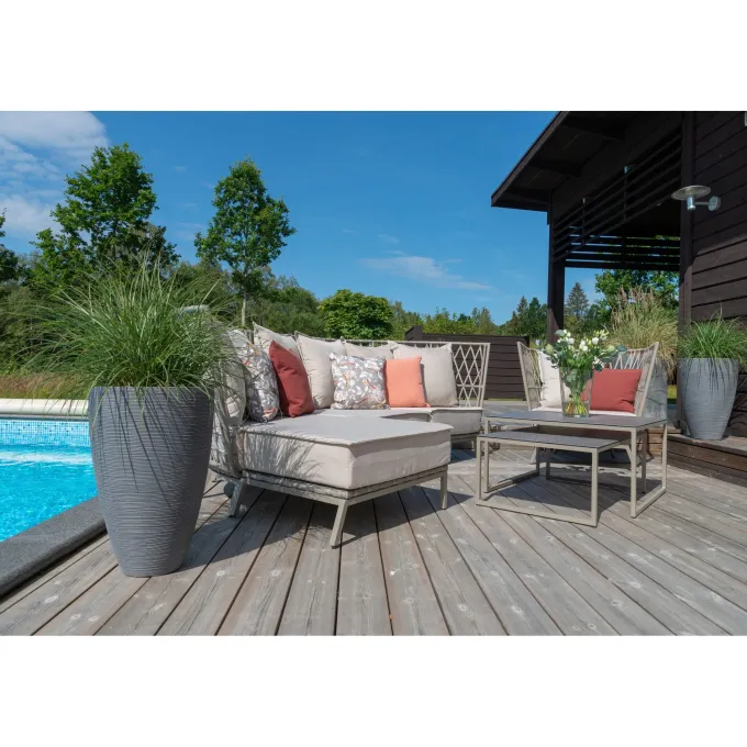 Jet Set 3-Sits Loungesoffa Beige