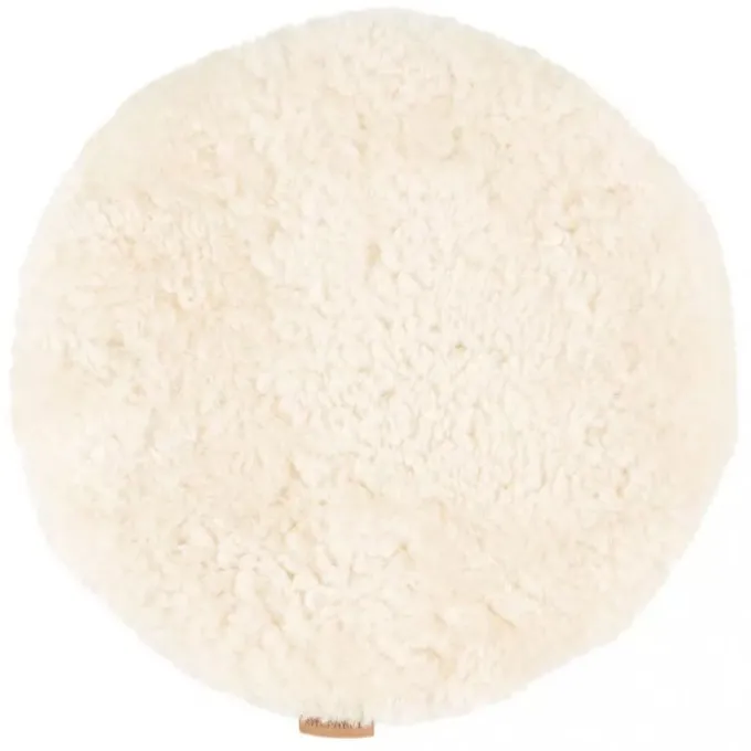Jill stolsdyna (vadderad) 36 cm rund / Creme