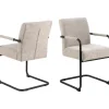 Jordaan Karmstol Monza tyg Beige