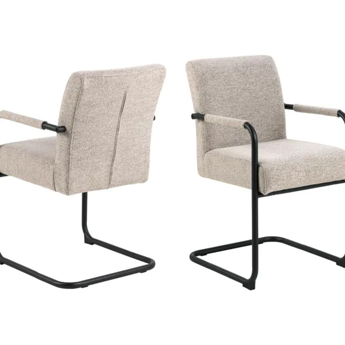 Jordaan Karmstol Monza tyg Beige