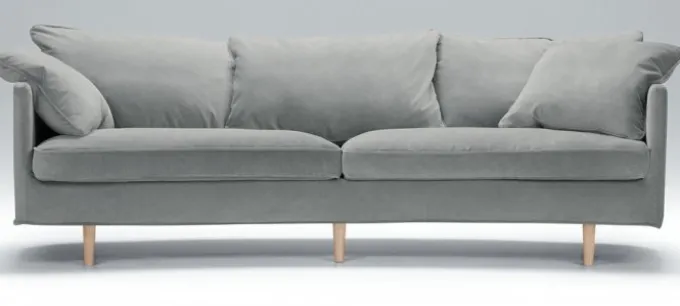 Julia 3-sits XL Svängd Soffa Big Cushions