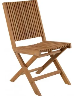 Julita Matgrupp 220x90 cm Teak ink 6st Fällstolar