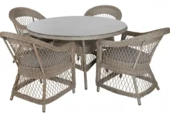 Kamomill Runt Matbord 130 cm Beige