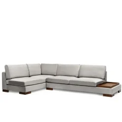 Kigali Hörn med puff (193 x 97 x 80 cm) Hörnsoffa Ljusgrå
