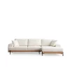 Kigali Oak (280-170 x 98 x 78 cm) Hörnsoffa Vit, Höger
