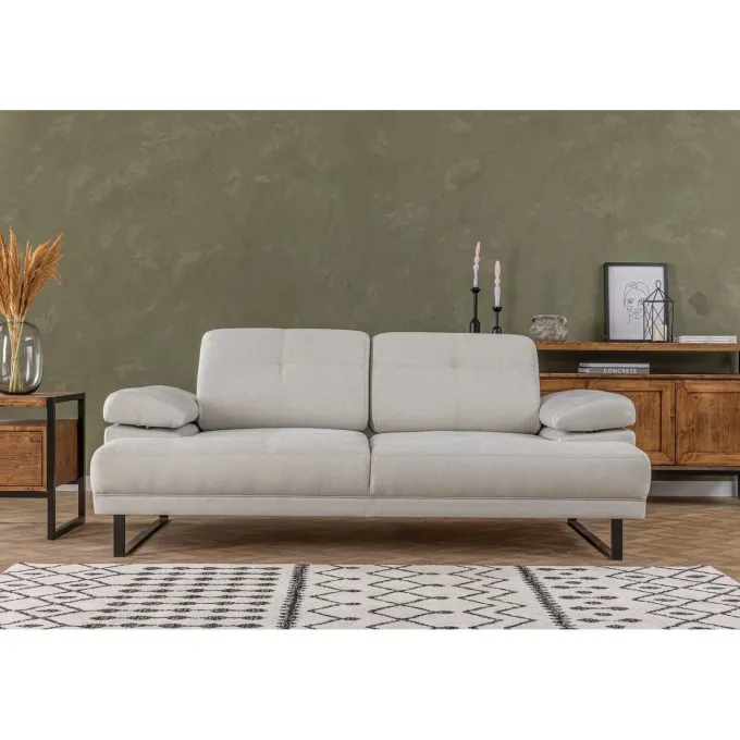 Kingston (199 x 99 x 83 cm) 2-sits bäddsoffa Vit