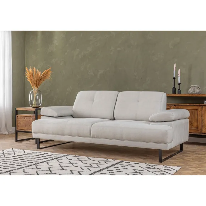 Kingston (199 x 99 x 83 cm) 2-sits bäddsoffa Vit