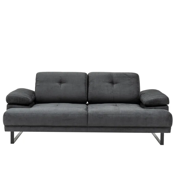 Kingston (199 x 99 x 83 cm) 2-sits bäddsoffa Antracit