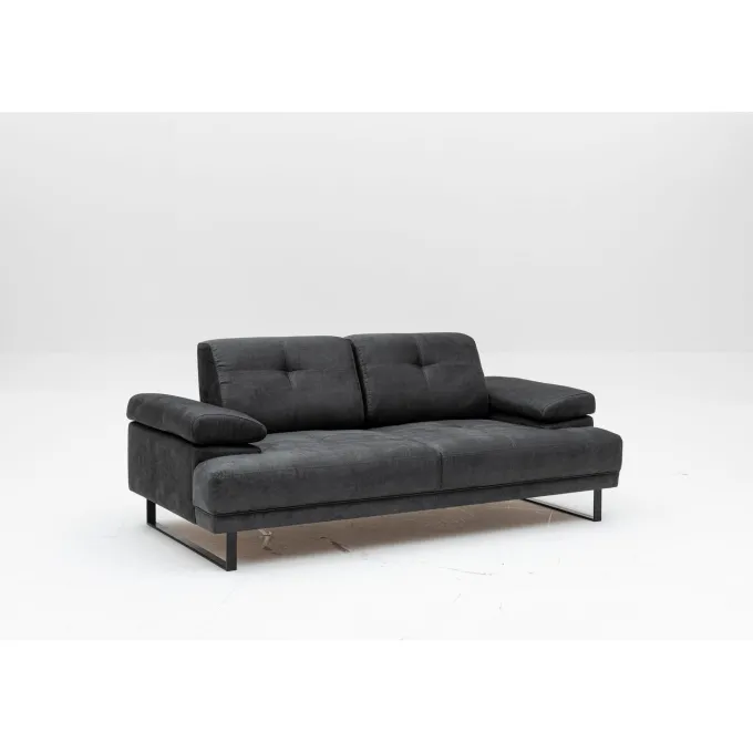 Kingston (199 x 99 x 83 cm) 2-sits bäddsoffa Antracit