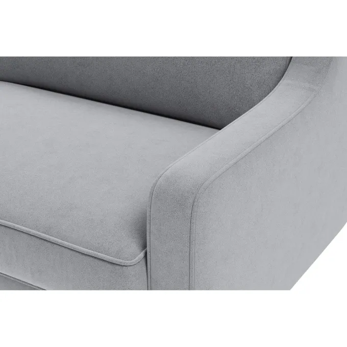 Kingston Extra (220 x 84 x 87 cm) 3-sitssoffa Dimgrå valnöt