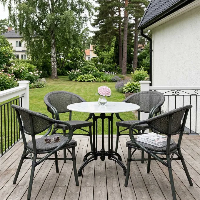 Krögaren Cafebord 100 cm Marmor