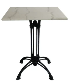 Krögaren Utebord 70x70 cm Vit/Svart