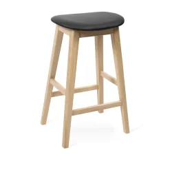 Kyoto Barpall Vitoljad Ek, Svart läder