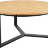 Laurion Matbord 150 cm Rund Teak/Svart