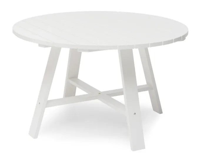 Läckö Utebord Ø120 cm Vit