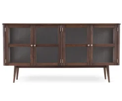 Löderup Sideboard Vitrin Rökbetsad Ek