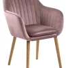 Le Havre Karmstol Vic tyg Rosa/Ek