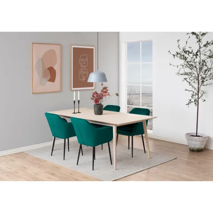 Le Havre Karmstol Vic tyg Grön
