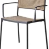 Less Karmstol Lava Grå / Natural Weave