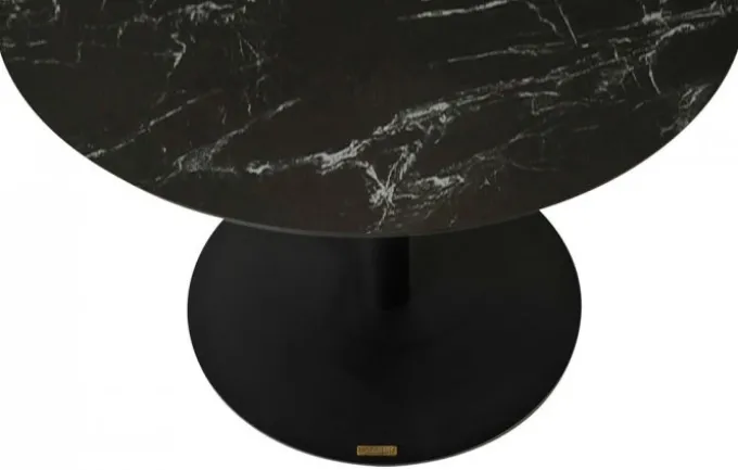 Levang Sidobord Rund 60cm Svart