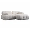 Lilongwe 2 (190-160 x 95 x 75 cm) Hörnsoffa Vit