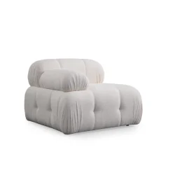 Lilongwe 2 (190-160 x 95 x 75 cm) Hörnsoffa Vit