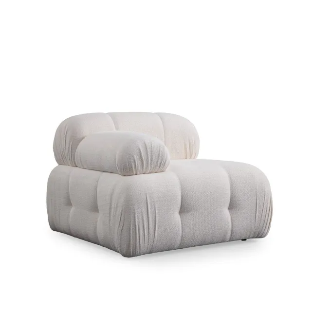 Lilongwe 2 (190-160 x 95 x 75 cm) Hörnsoffa Vit