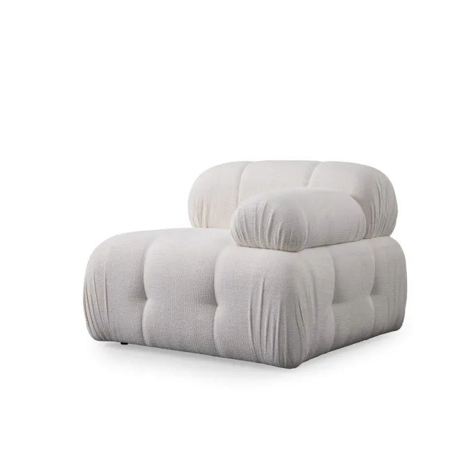 Lilongwe 2 (190-160 x 95 x 75 cm) Hörnsoffa Vit