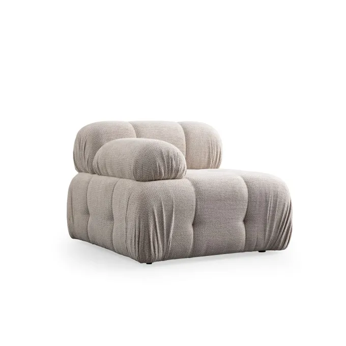 Lilongwe 2 (190-160 x 95 x 75 cm) Hörnsoffa Kräm