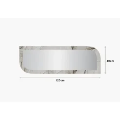 Lima (40 x 120 x 2,2 cm) Spegel Marmor