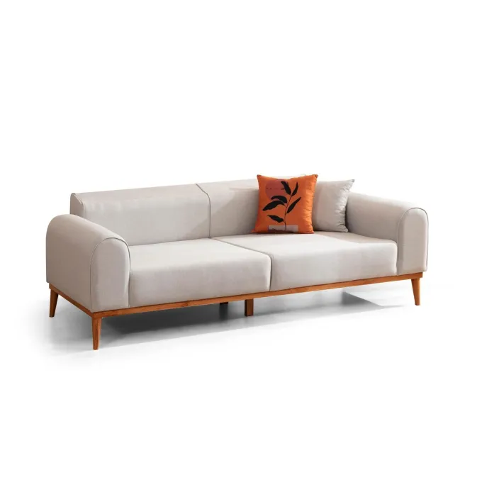 Lima 3-sits (220 x 84 x 77 cm) 3-sits bäddsoffa Creme