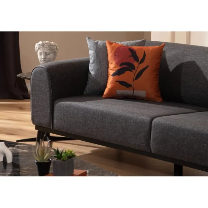Lima 3-sits (220 x 84 x 77 cm) 3-sits bäddsoffa Antracit