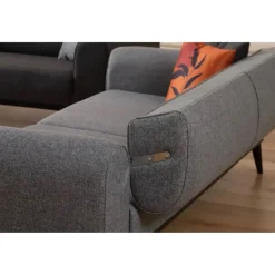 Lima 3-sits (220 x 84 x 77 cm) 3-sits bäddsoffa Ljusgrå