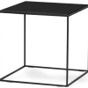 Lime Soffbord 50x50cm Svartbetsad Ask
