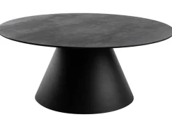 Liora Satsbord Rund Svart / Grå Keramik